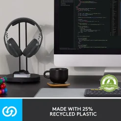 New Logitech Zone Vibe 100 Wireless Noise Canceling Bluetooth, (981-001257) Off-White