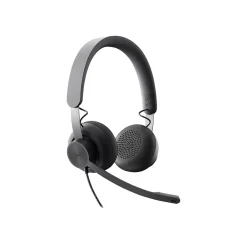 Online Logitech Zone Wired Noise Canceling Stereo Computer Headset, Over-the-Head, Graphite (981-000876)