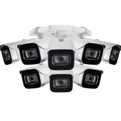 Lorex Fusion 4K 8.0-MP 16-Camera-Capable 4-TB NVR System with 8 IP Bullet Cameras, White (N864A64B-8CA8)