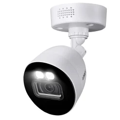 Lorex Fusion 4K 8.0-MP 12-Camera-Capable 2-TB DVR System with 4 Wired Smart Deterrence Cameras, White (D881A82B-8DA4-E)