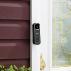 Lorex 2K QHD Wired Smart Video Doorbell, Black (LORB451AJDBE)