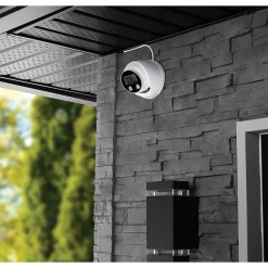 Lorex 4K Ultra HD Indoor/Outdoor Add-on IP Dome Security Camera with Smart Deterrence Plus, White (E893DD-E)