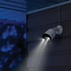 Lorex 4K Ultra HD Indoor/Outdoor Add-on IP Bullet Security Camera with Smart Deterrence, White (E893AB-E)