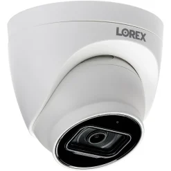Lorex 4K Ultra HD 8.0-MP Add-on IP Dome Security Camera with Listen-In Audio & Color Night Vision, White (E841CD-E)
