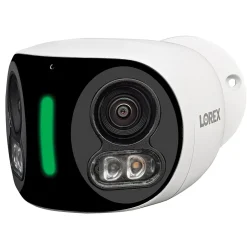 Lorex Wi-Fi 4K Dual-Lens Smart Security Camera with Smart Security Lighting, White (W891UAD-E)