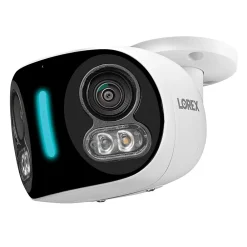 Lorex Wi-Fi 4K Dual-Lens Smart Security Camera with Smart Security Lighting, White (W891UAD-E)