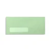Best LUX #10 (4 1/8" x 9 1/2") Window Envelopes, Pastel Green, 500/BX