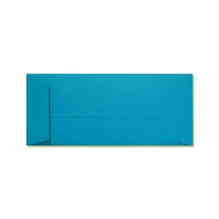 Discount LUX 4 1/8" x 9 1/2" #10 80lbs. Open End Envelopes, Pool Blue, 50/Pack