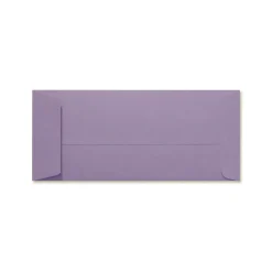 New LUX 4 1/8" x 9 1/2" #10 80lbs. Open End Envelopes, Wisteria Purple, 50/Pack