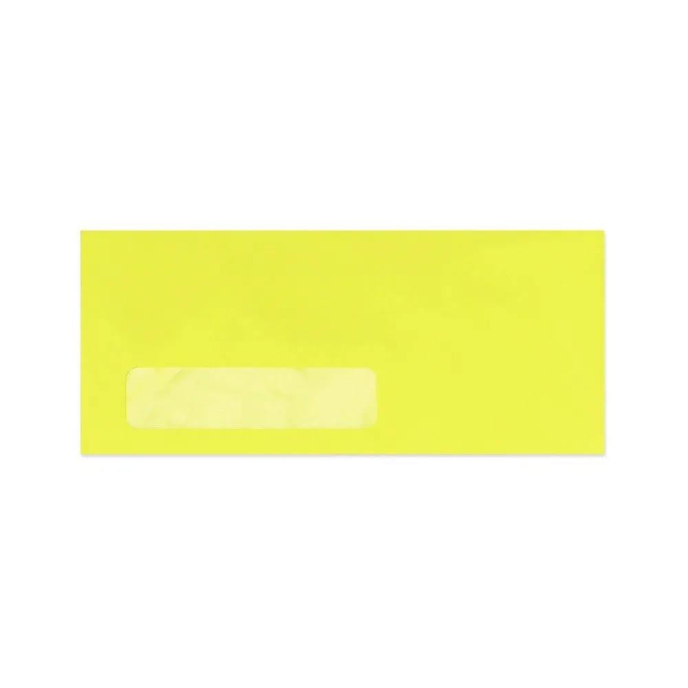 Best LUX 4 1/8" x 9 1/2" #10 Window Envelopes, Midnight Black, 50/Pack