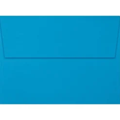 Discount LUX 5 1/4" x 7 1/4" A7 Invitation Envelopes W/Peel & Press, Pool Blue, 250/BX