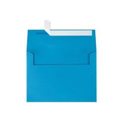 Discount LUX 5 1/4" x 7 1/4" A7 Invitation Envelopes W/Peel & Press, Pool Blue, 250/BX
