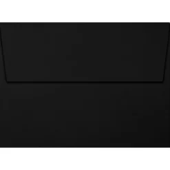 Best LUX 5 1/4" x 7 1/4" 80lbs. A7 Invitation Envelopes W/Peel & Press, Midnight Black