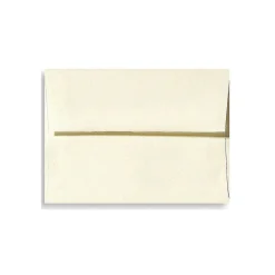 Hot LUX 5 3/4" x 8 3/4" 70lbs. A9 Invitation Envelopes W/Peel & Press, Natural Linen