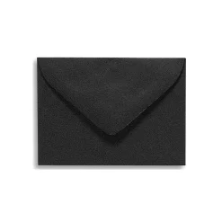 LUX #17 Mini Envelopes (2 11/16 x 3 11/16) 50/Box, Midnight Black (MINBLK-50)