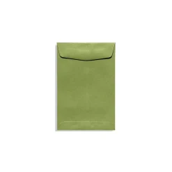 Clearance LUX 10" x 13" 70lbs. Commercial Flap Open End Envelopes, Avocado Green, 50/Pack