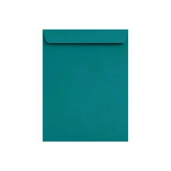 New LUX 10" x 13" 80lbs. Commercial Flap Open End Envelopes, Teal Blue, 50/Pack