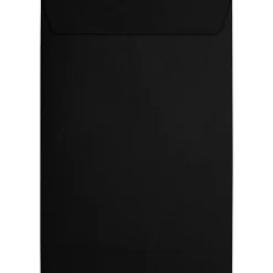 Best LUX 6 x 9 Open End Envelopes, Black Linen, 500/Box (1644-BLI-500)