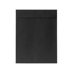 Clearance LUX 9 x 12 Open End Envelopes 50/Pack, Midnight Black (80428-50)