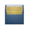 Best LUX A7 Foil Lined Invitation Envelopes (5 1/4 x 7 1/4) 50/Box, Navy w/Gold Lining (FLNV4880-04-50)