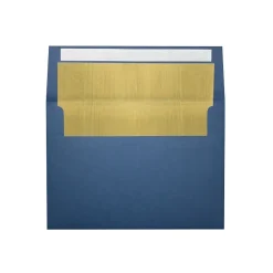 Best LUX A7 Foil Lined Invitation Envelopes (5 1/4 x 7 1/4) 50/Box, Navy w/Gold Lining (FLNV4880-04-50)