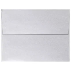 New LUX A4 Invitation Envelopes (4 1/4 x 6 1/4) 50/Pack, Silver Metallic (4872-06-50)