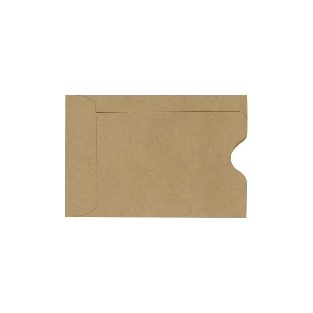Sale LUX Credit Card Sleeve 2 3/8" x 3 1/2", 500/Pack, Grocery Bag (1801-GB-500)