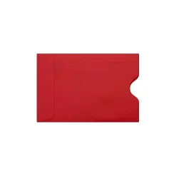Discount LUX Credit Card Sleeve 2 3/8" x 3 1/2", 50/Pack, Ruby Red (-1801-18-50)