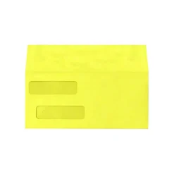 LUX Double Window Invoice Envelopes Citrus 4 1/8 x 9 1/2 inch 50/Pack