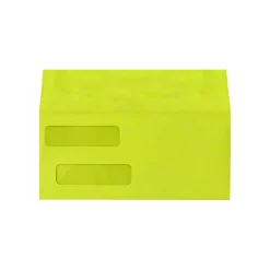 Sale LUX Double Window Invoice Envelopes, 4 1/8 x 9 1/2, Wasabi 250/Pack