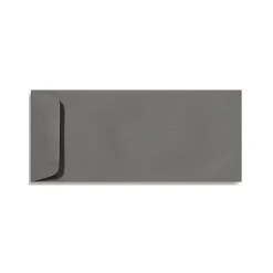 Sale LUX 70lbs. 4 1/8" x 9 1/2" #10 Open End Envelopes W/Glue, Smoke Gray, 250/BX