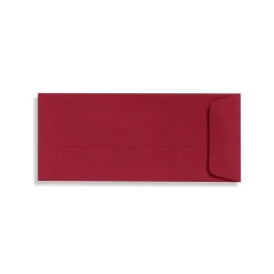 LUX 70lbs. 4 1/8" x 9 1/2" #10 Open End Envelopes W/Glue, Garnet Red, 250/BX