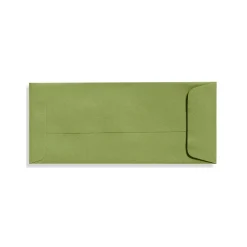 Outlet LUX 70lbs. 4 1/8" x 9 1/2" #10 Open End Envelopes, Avocado Green, 500/BX