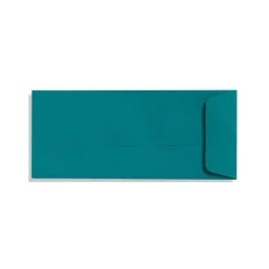 Best LUX 70lbs. 4 1/8" x 9 1/2" #10 Open End Envelopes, Teal Blue, 250/BX