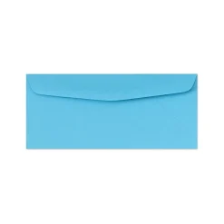 Sale LUX 60lbs. 4 1/8" x 9 1/2" #10 Regular Envelopes, Bright Blue, 500/BX