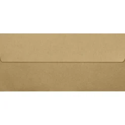Best LUX 70lbs. 4 1/8" x 9 1/2" #10 Square Flap Envelopes, Grocery Bag Brown, 250/BX