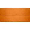 Clearance LUX 80lbs. 4 1/8" x 9 1/2" #10 Square Flap Envelopes, Flame Metallic Orange, 500/BX