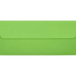 Sale LUX 80lbs. 4 1/8" x 9 1/2" #10 Square Flap Envelopes, Limelight Green, 250/BX