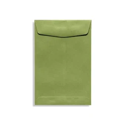 Outlet LUX 70lbs. 9" x 12" Open End Envelopes, Avocado Green, 250/BX