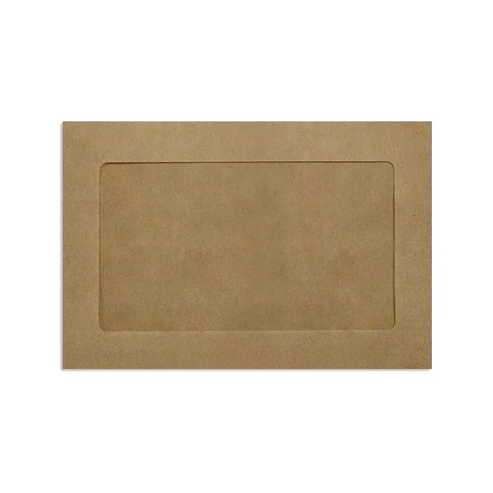 New LUX Moistenable Glue #1 Window Envelope, 6" x 9", Grocery, 50/Pack (FFW-69-GB-50)