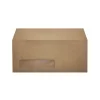 LUX Moistenable Glue #10 Window Envelope, 4 1/2" x 9 1/2", Grocery Bag Brown, 250/Box (4860-WGB-250)