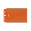 Outlet LUX Open End Clasp Envelopes, 9" x 12", Bright Orange, 100/Pack (92938-100)