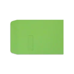 Sale LUX Open End Open End Window Envelope, 9" x 12", Limelight Green, 250/Pack (1590101-250)