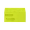 Clearance LUX Self Seal Security Tinted #10 Double Window Envelope, 4 1/8" x 9 1/8", Wasabi, 1000/Pack (INVDW-L22-1000)