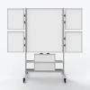 Dry Erase*Luxor Collaboration Station Mobile Whiteboard, Aluminum (COLLAB-STATION)