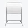 Dry Erase*Luxor Double Sided Mobile Magnetic Glass Marker Board, Aluminum, 48x36 (MMGB4836)