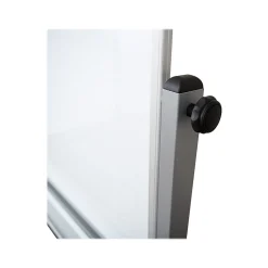 Dry Erase*Luxor Dry-Erase Mobile Combination Ghost Grid/Whiteboard, Aluminum Frame, 36