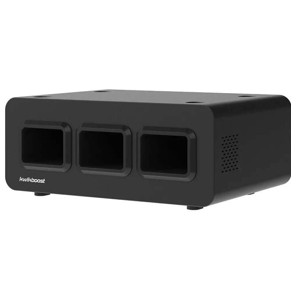 KwikBoost EdgePower 3-Bay Base Desktop Charging Station, Black (KBEP-BASE3)<Luxor New