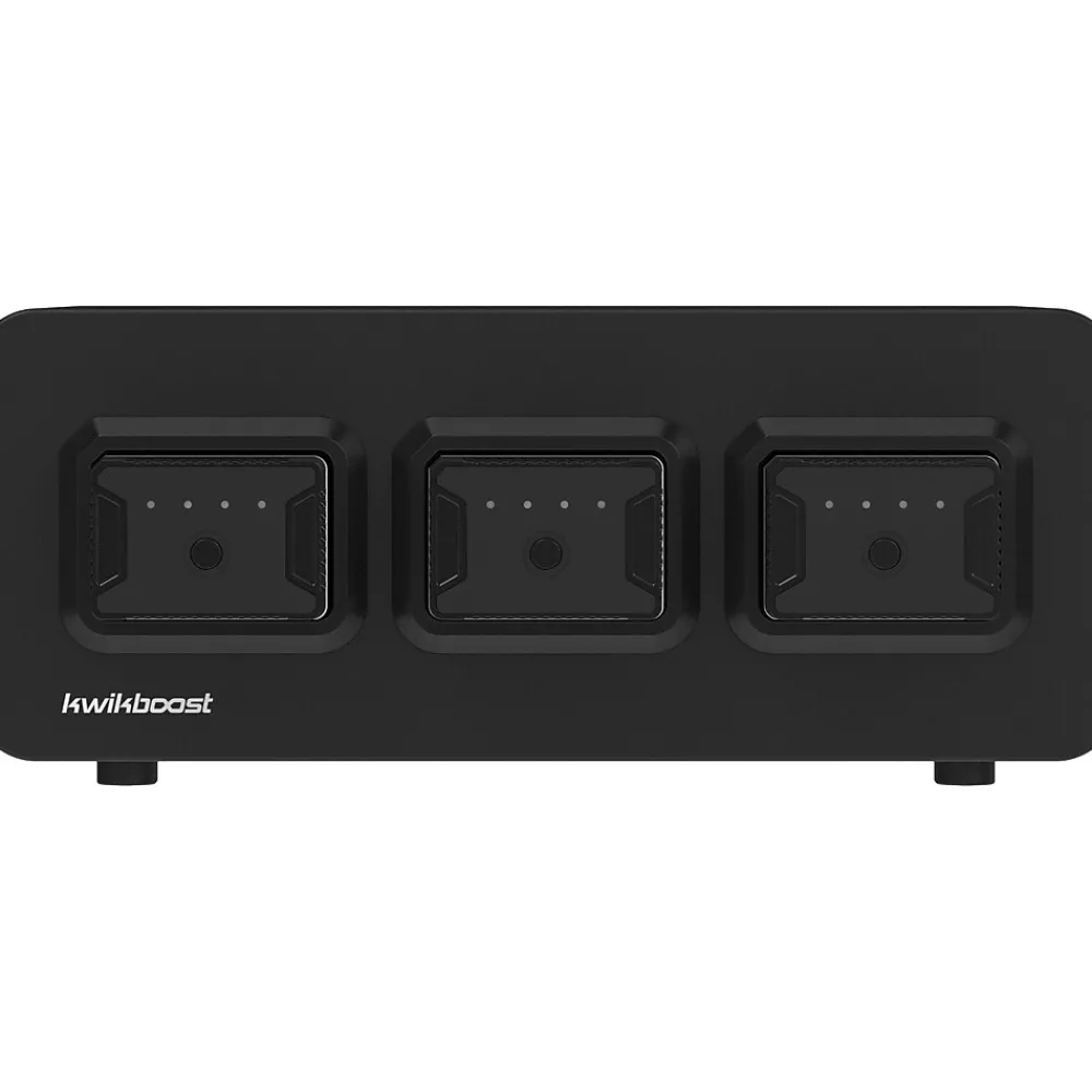 KwikBoost EdgePower 3-Bay Base Desktop Charging Station, Black (KBEP-BASE3)<Luxor New