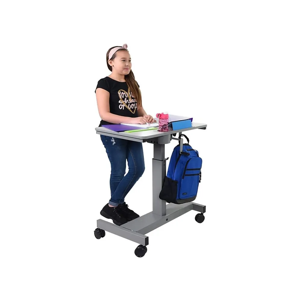 Standing Desks*Luxor Student 27"W Adjustable Desk, Steel/Laminate (STUDENT-C)